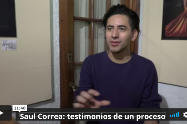 Saul Correa testimonios de un proceso